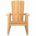 Safavieh San Juan Teak Adirondack Chair, Natural CPT1021A